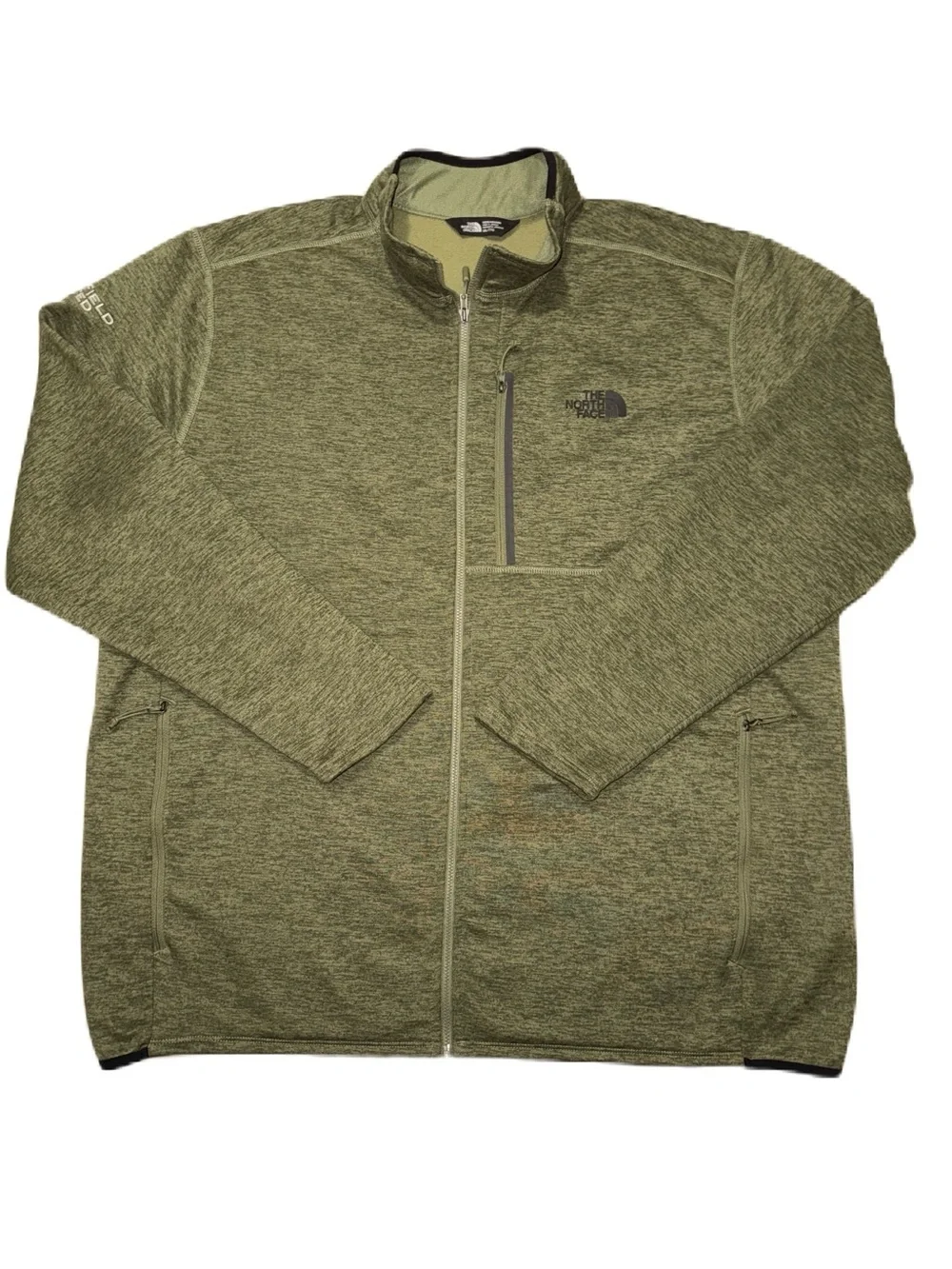 The North Face Skyline XXL Men's Olive Heather Lightweight Full-Zip Jacket EUC